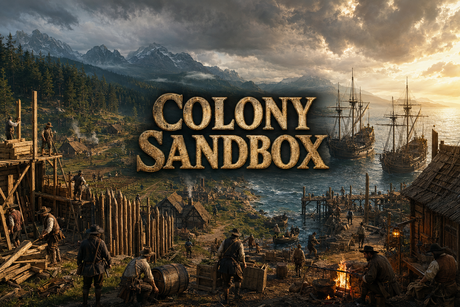 Cover art for Colony Sandbox, a historical scenario on AI Dungeon