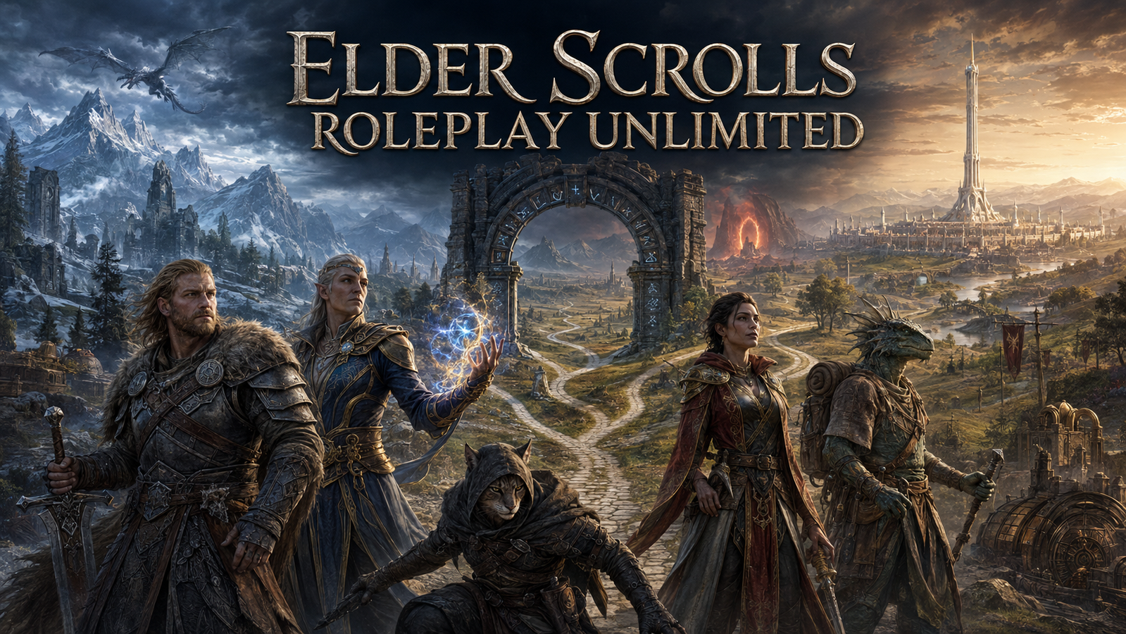 Cover art for Elder Scrolls Roleplay Unlimited, a the elder scrolls scenario on AI Dungeon