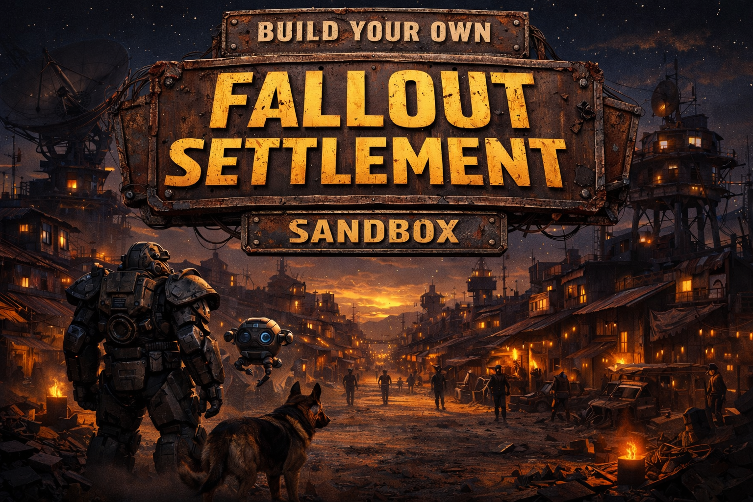 Cover art for Build Your Own Fallout Settlement Sandbox, a fallout scenario on AI Dungeon