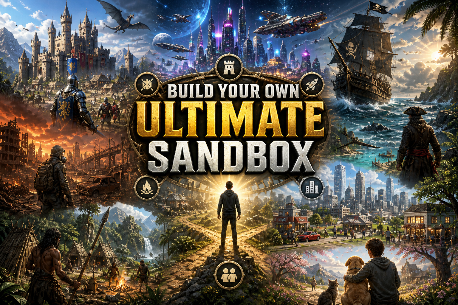 Cover art for Build Your Own Ultimate Sandbox, a sandbox scenario on AI Dungeon