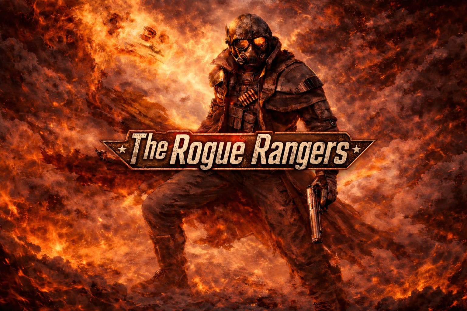 Cover art for The Rogue Rangers: A Fallout Sandbox, a fallout scenario on AI Dungeon