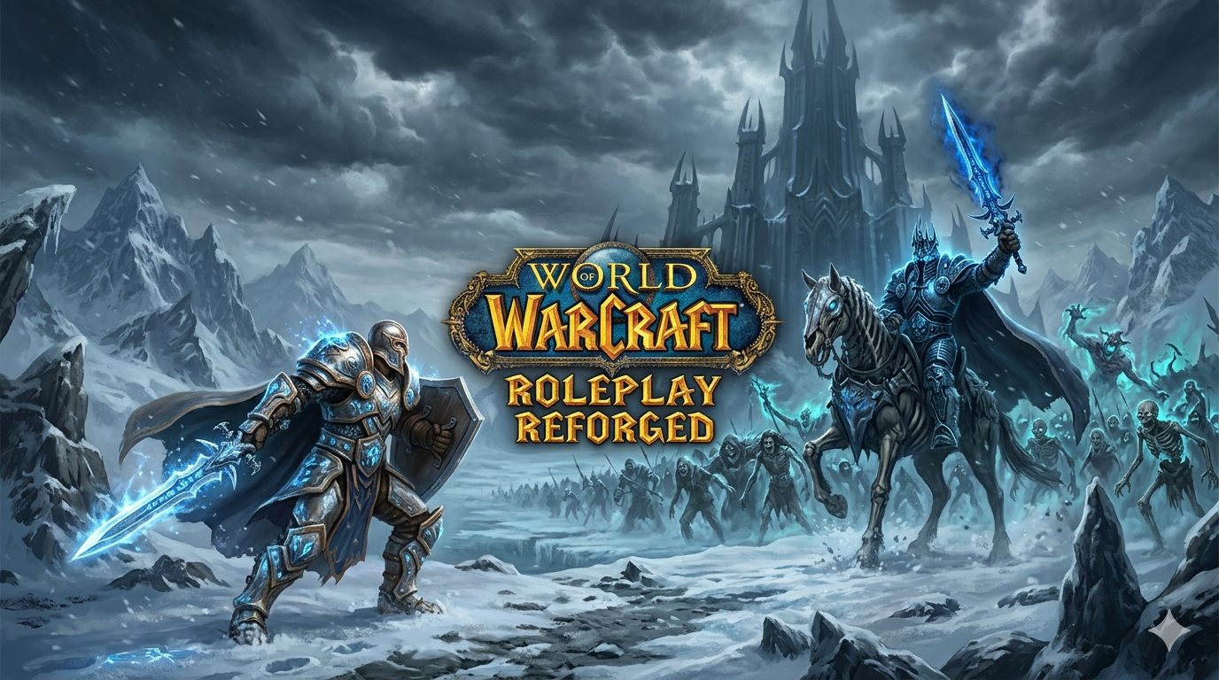 Cover art for World of Warcraft Roleplay Reforged, a world of warcraft scenario on AI Dungeon