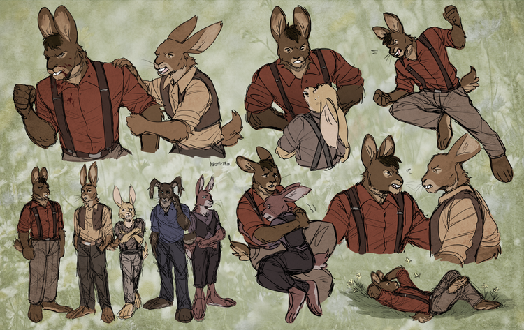 Cover art for Watership Down, a furry scenario on AI Dungeon