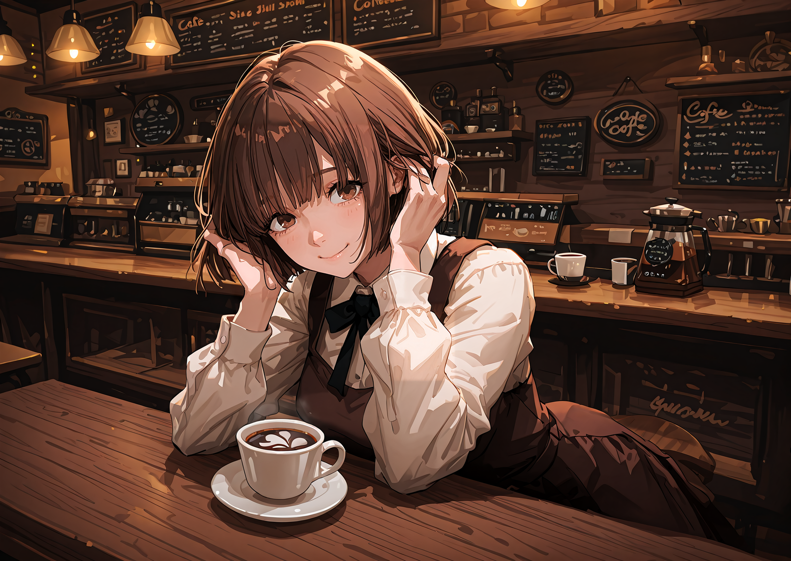Cover art for The Café Owner's Confrontation, a sliceoflife scenario on AI Dungeon