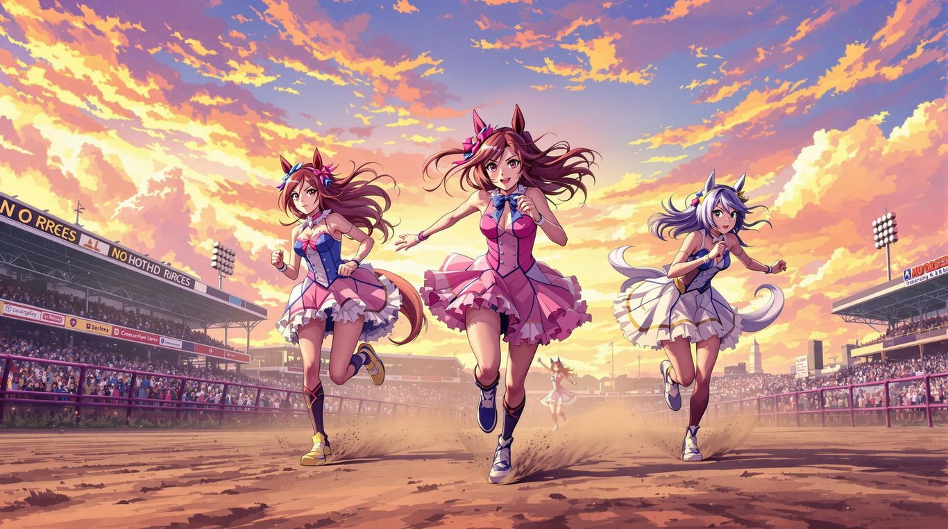 Cover art for The Colorful Derby, an umamusume scenario on AI Dungeon