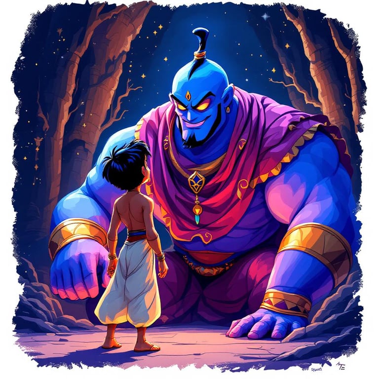 Cover art for Three wishes, a magic scenario on AI Dungeon