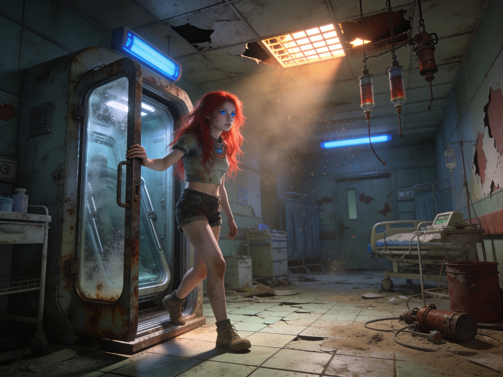 Cover art for left behind- memories of earth, an apocalypse scenario on AI Dungeon