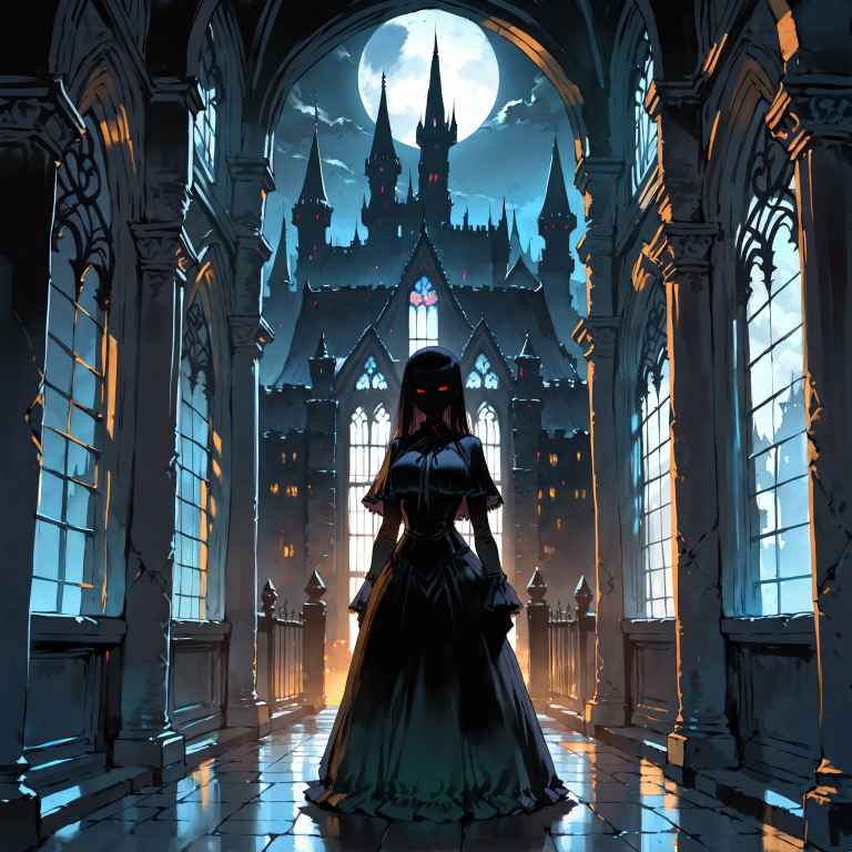 Cover art for The New Lord of Castle Le Fanu, a gothic scenario on AI Dungeon