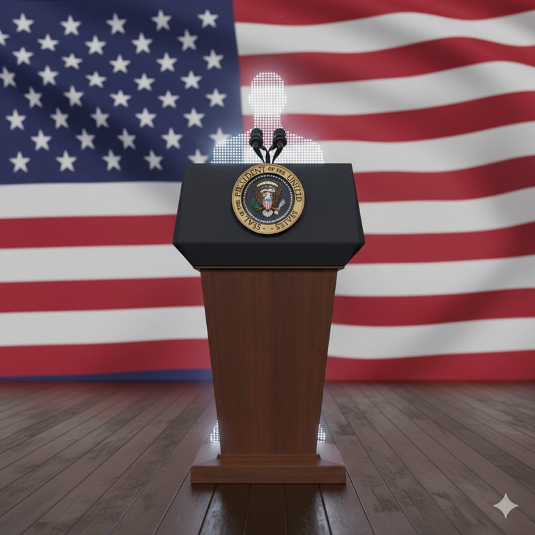Cover art for You Are The President Of The United States, a president scenario on AI Dungeon