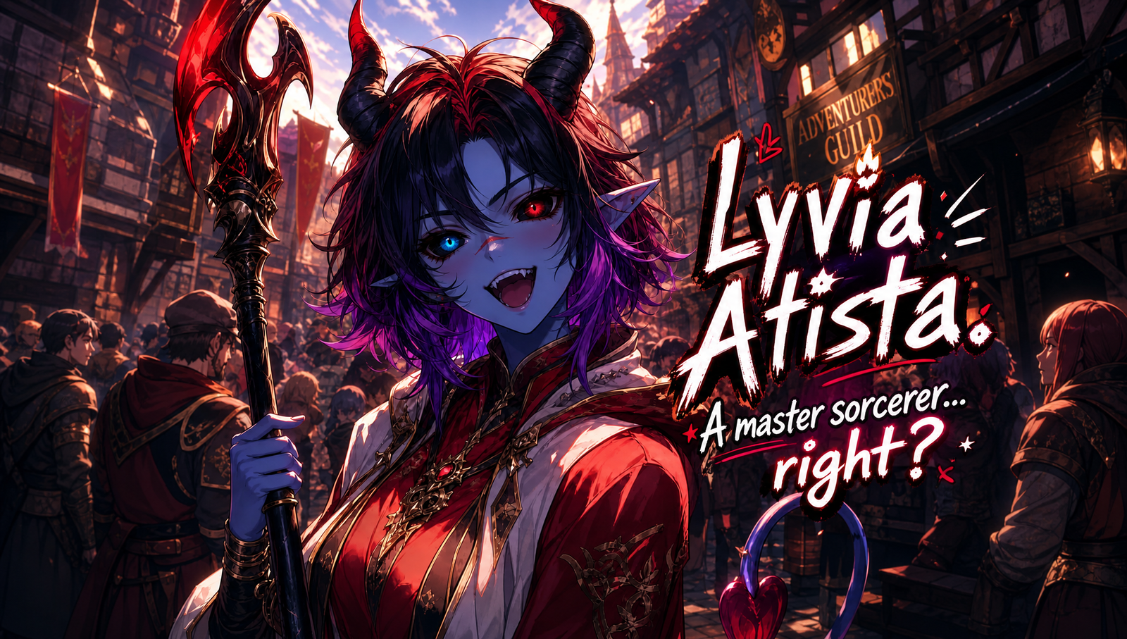 Cover art for She's A Master Sorcerer.... Isn't She?, an adventure scenario on AI Dungeon