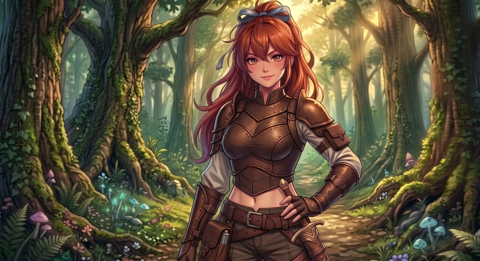 Cover art for Exterria: Realms of Legend, an anime world on Voyage