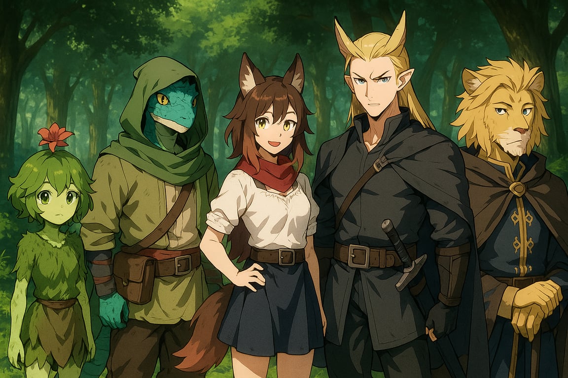 Cover art for The Uspiam Tales, a fantasy scenario on AI Dungeon