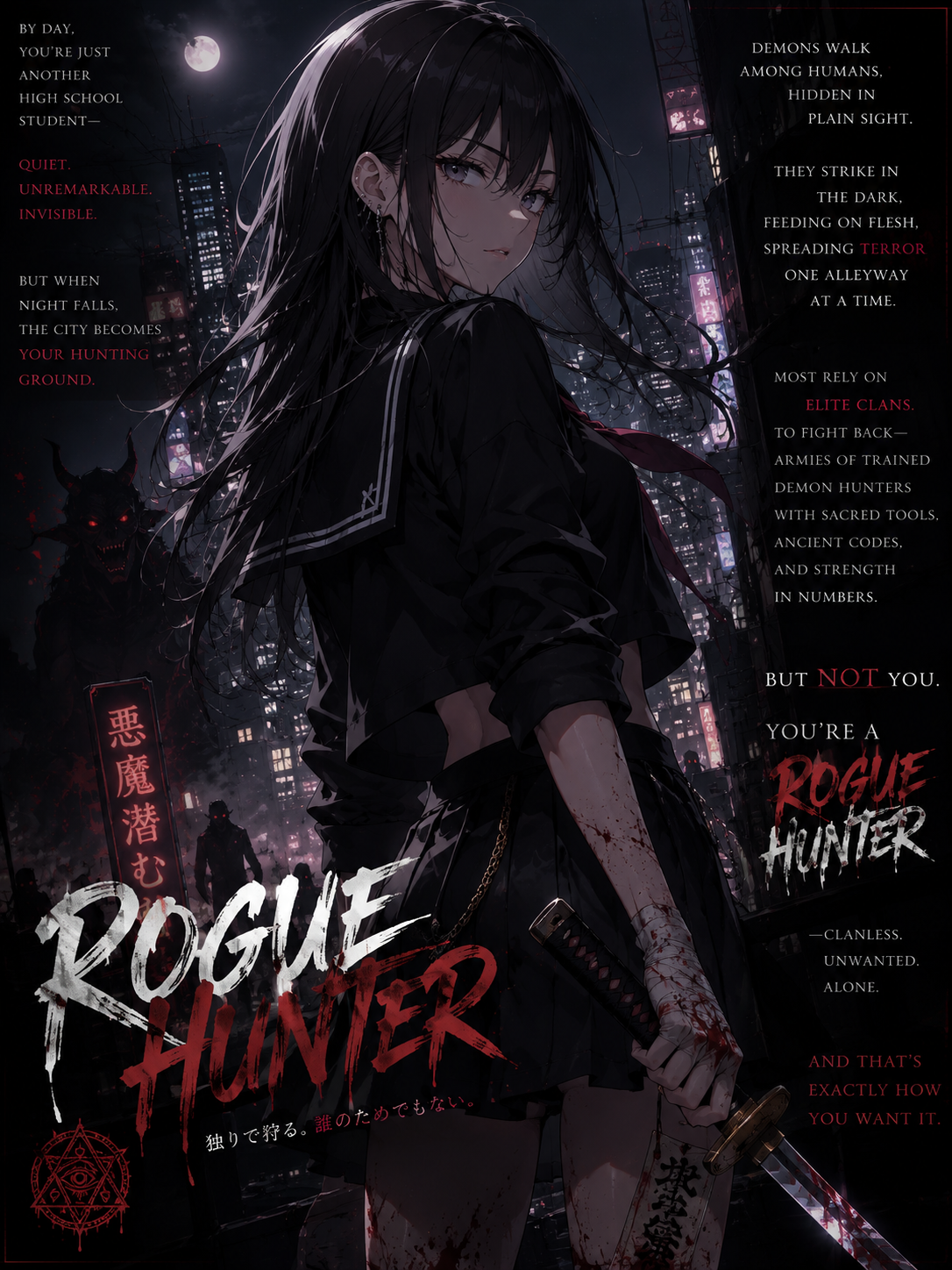 Cover art for Rogue Hunter, a demons scenario on AI Dungeon