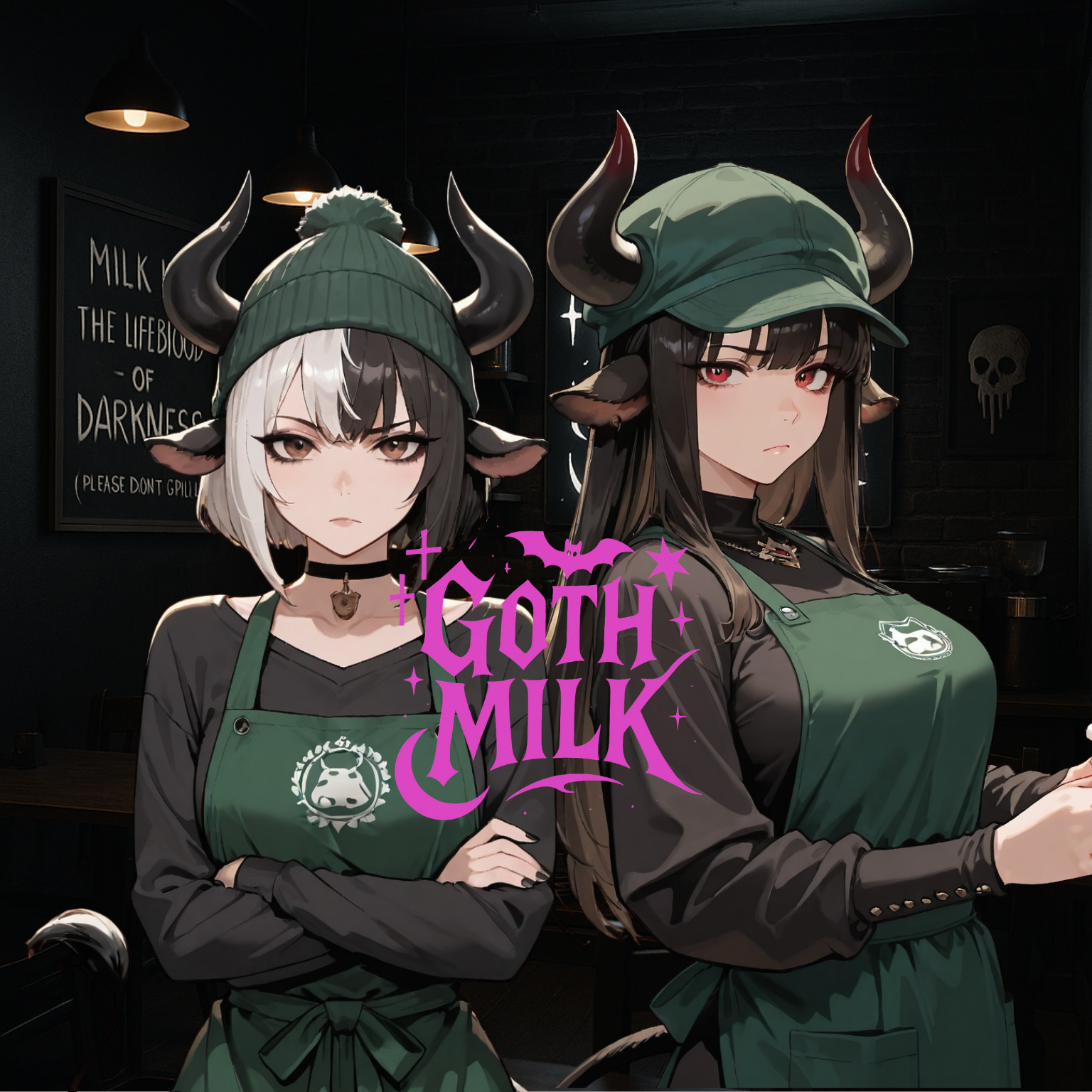 Cover art for Goth Milk, a girl scenario on AI Dungeon
