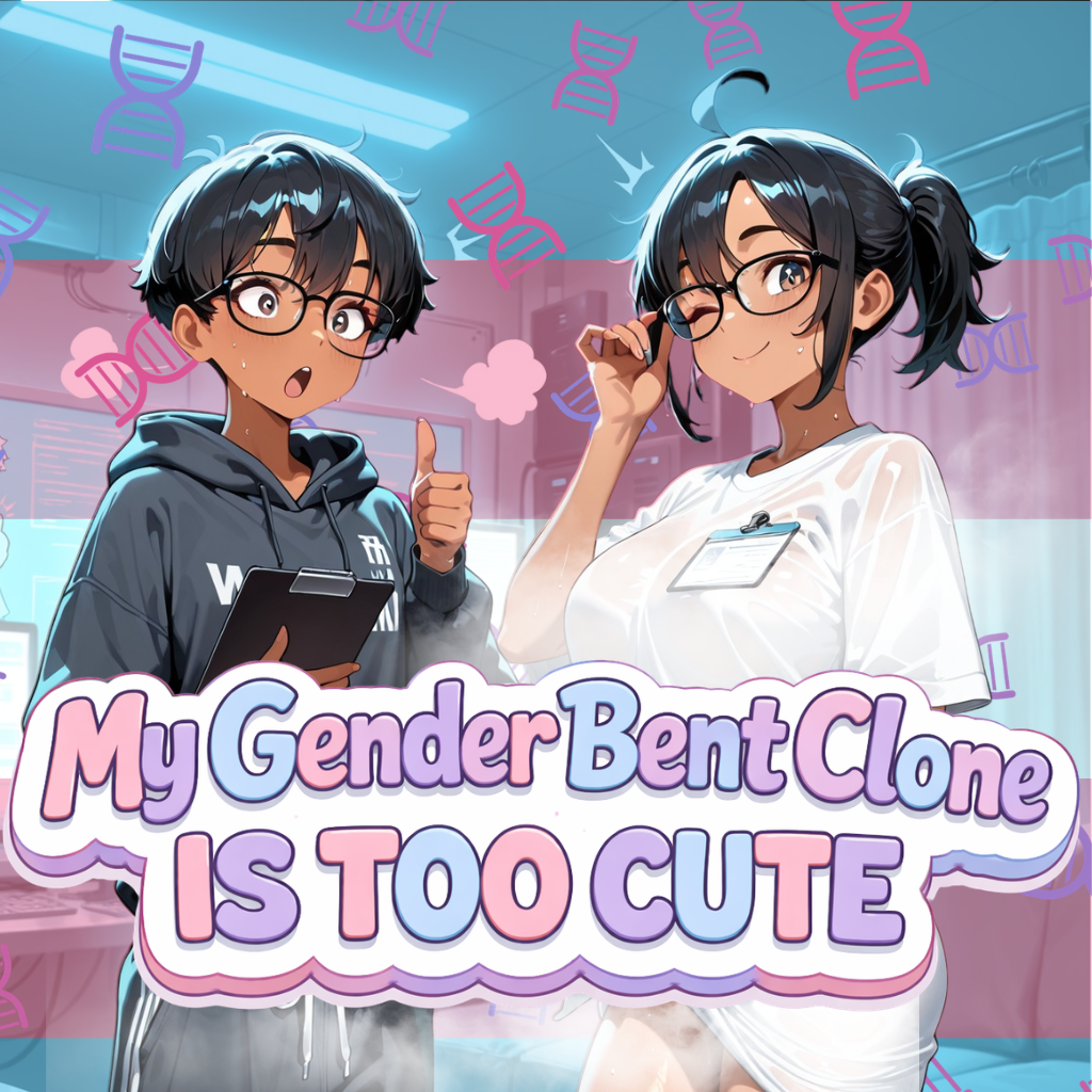 Cover art for My Gender Bent Clone Is Too Cute!, a sci fi scenario on AI Dungeon