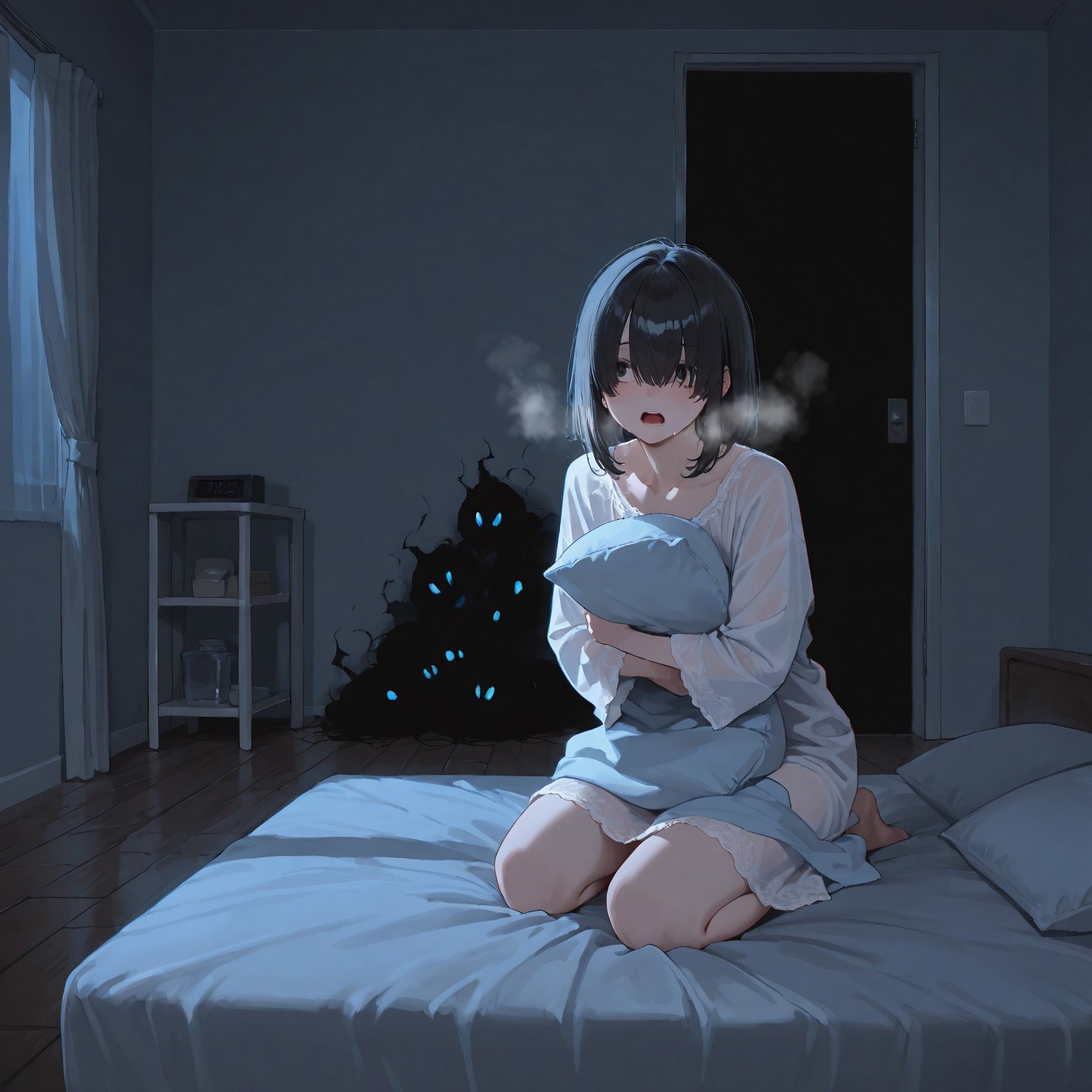 Cover art for Scaring Hana!, a halloween scenario on AI Dungeon