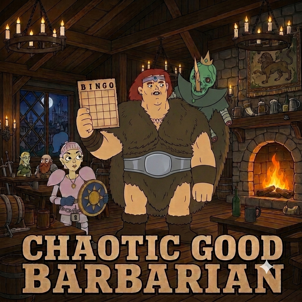 Cover art for Chaotic Good Barbarian , a fantasy scenario on AI Dungeon