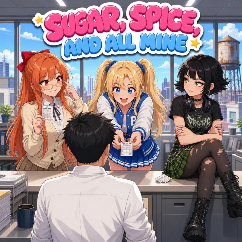 Cover art for Sugar, Spice, and All Mine, a romance scenario on AI Dungeon