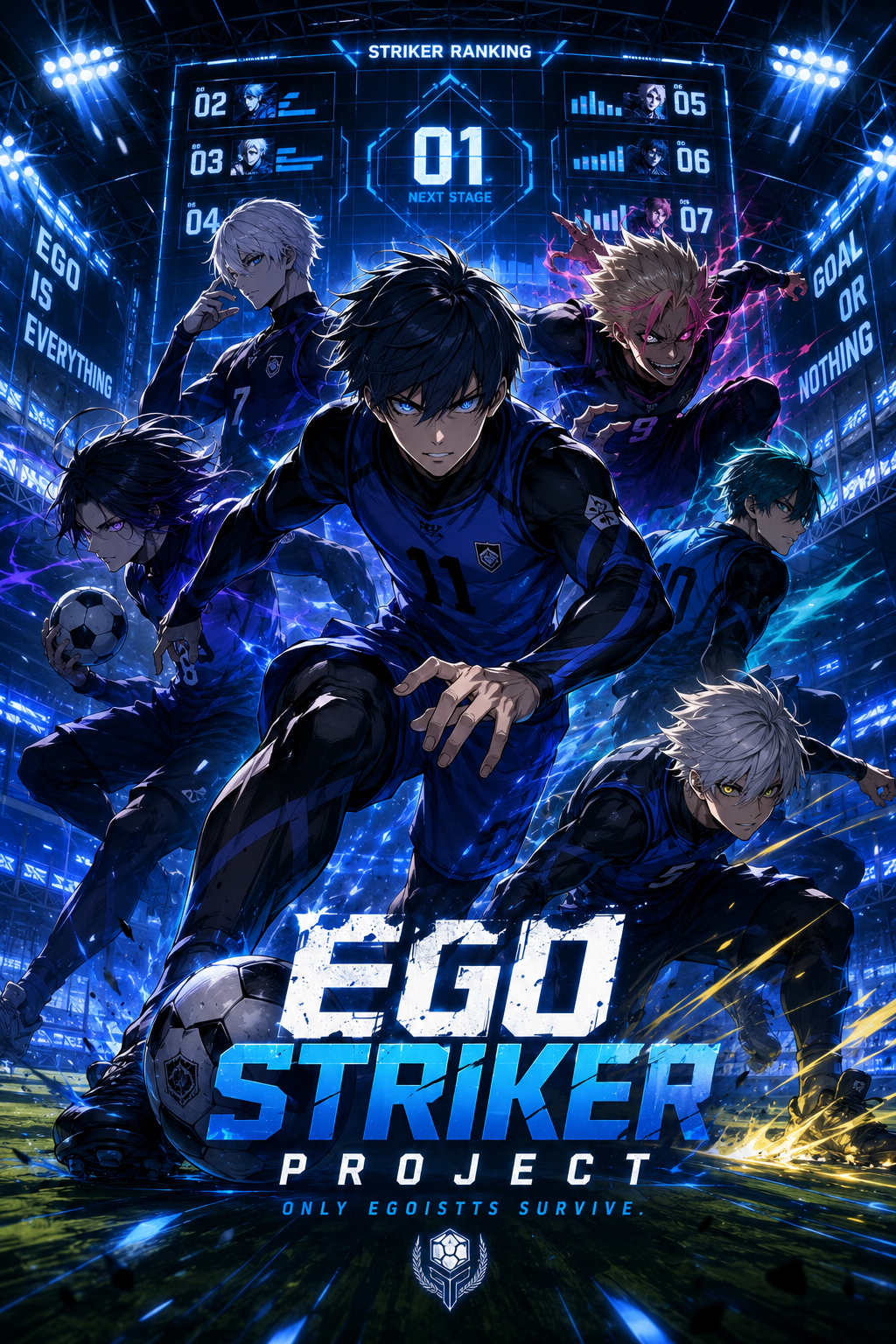 Cover art for Ego Striker Project, a soccer world on Voyage