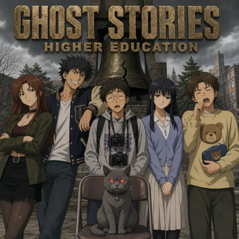 Cover art for Ghost Stories: Higher Education (Updated), an anime scenario on AI Dungeon