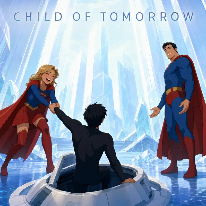 Cover art for Child Of Tomorrow, a superman scenario on AI Dungeon