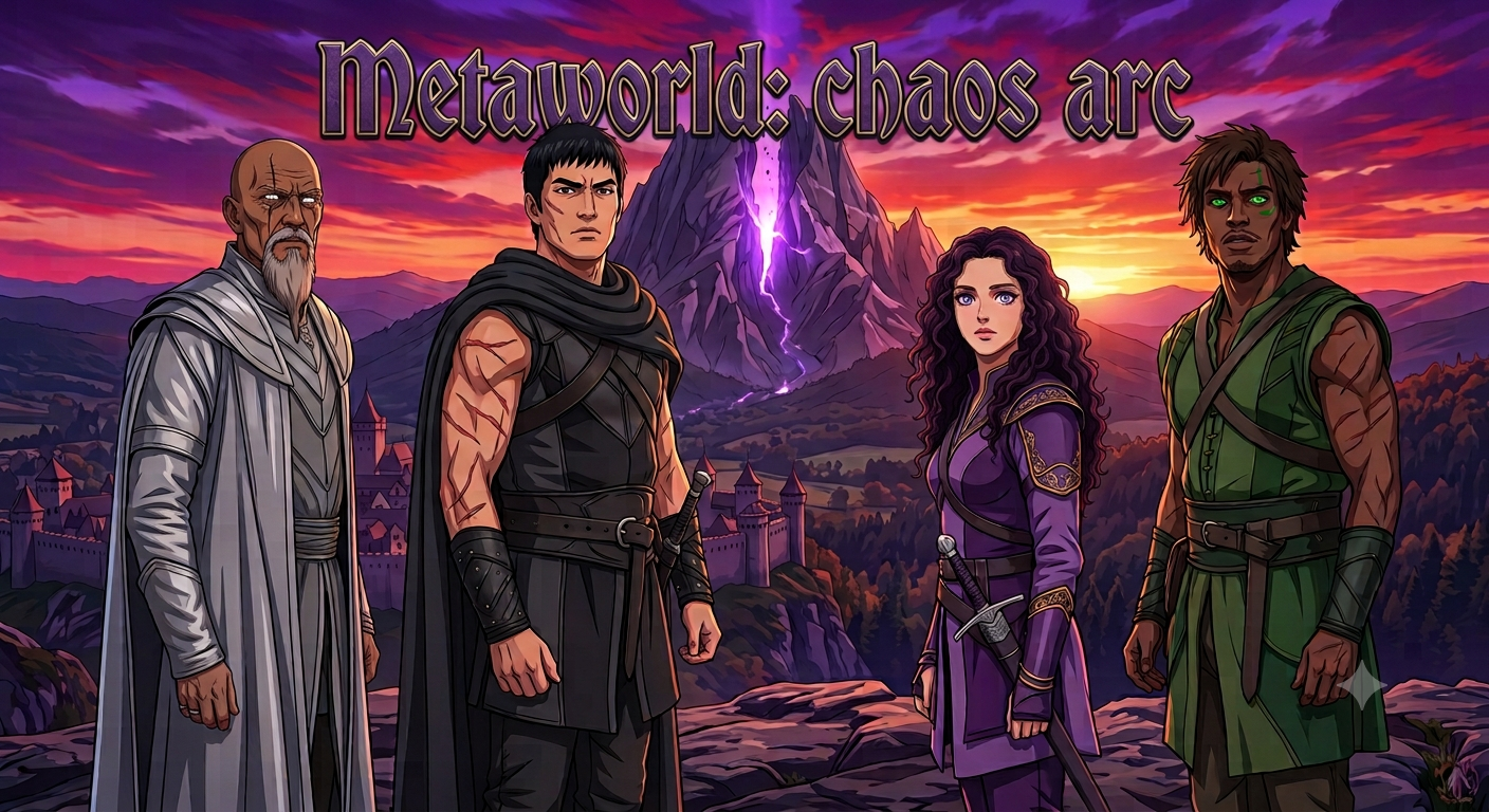 Cover art for Metaworld: Chaos arc, a magic scenario on AI Dungeon