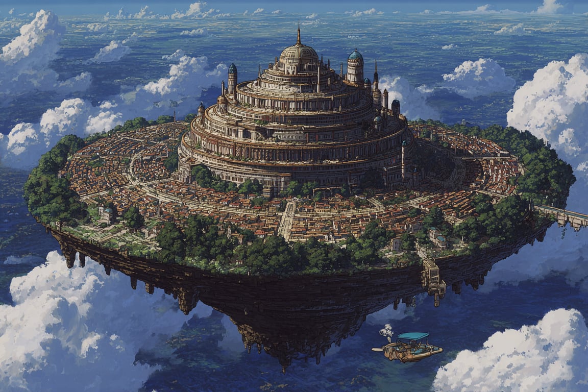 Cover art for Laputa, a royalty scenario on AI Dungeon