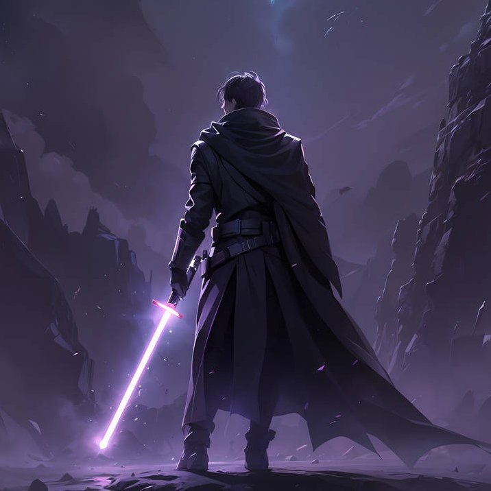 Cover art for Darth meets Light, a star wars scenario on AI Dungeon