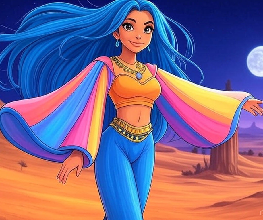 Cover art for Love Out of the Lamp, a genie scenario on AI Dungeon
