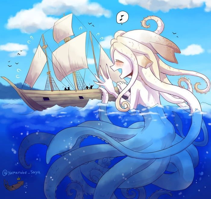 Cover art for Where it's Wetter, a kraken scenario on AI Dungeon
