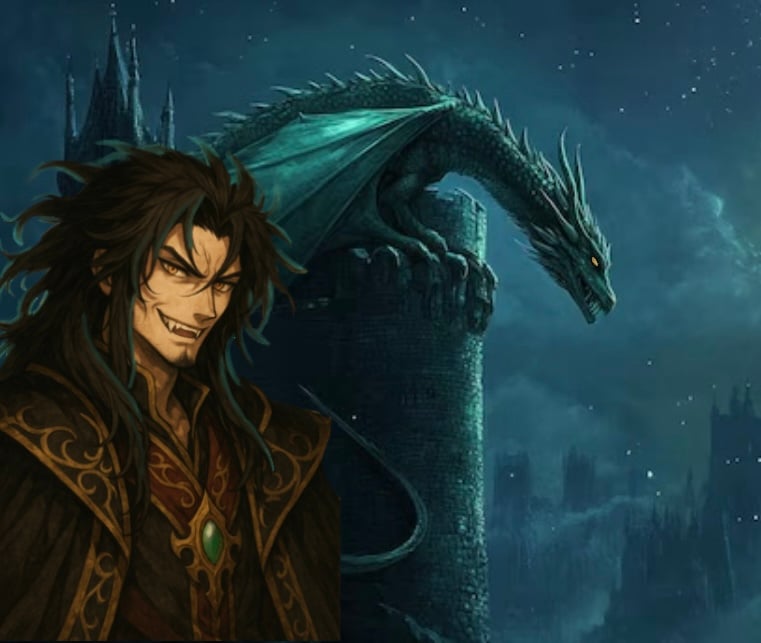 Cover art for The Dragon Guarding You, a savehusbandos scenario on AI Dungeon