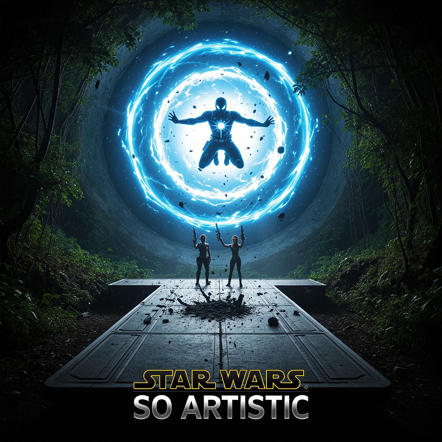 Cover art for Star Wars: So Artistic, a star wars scenario on AI Dungeon