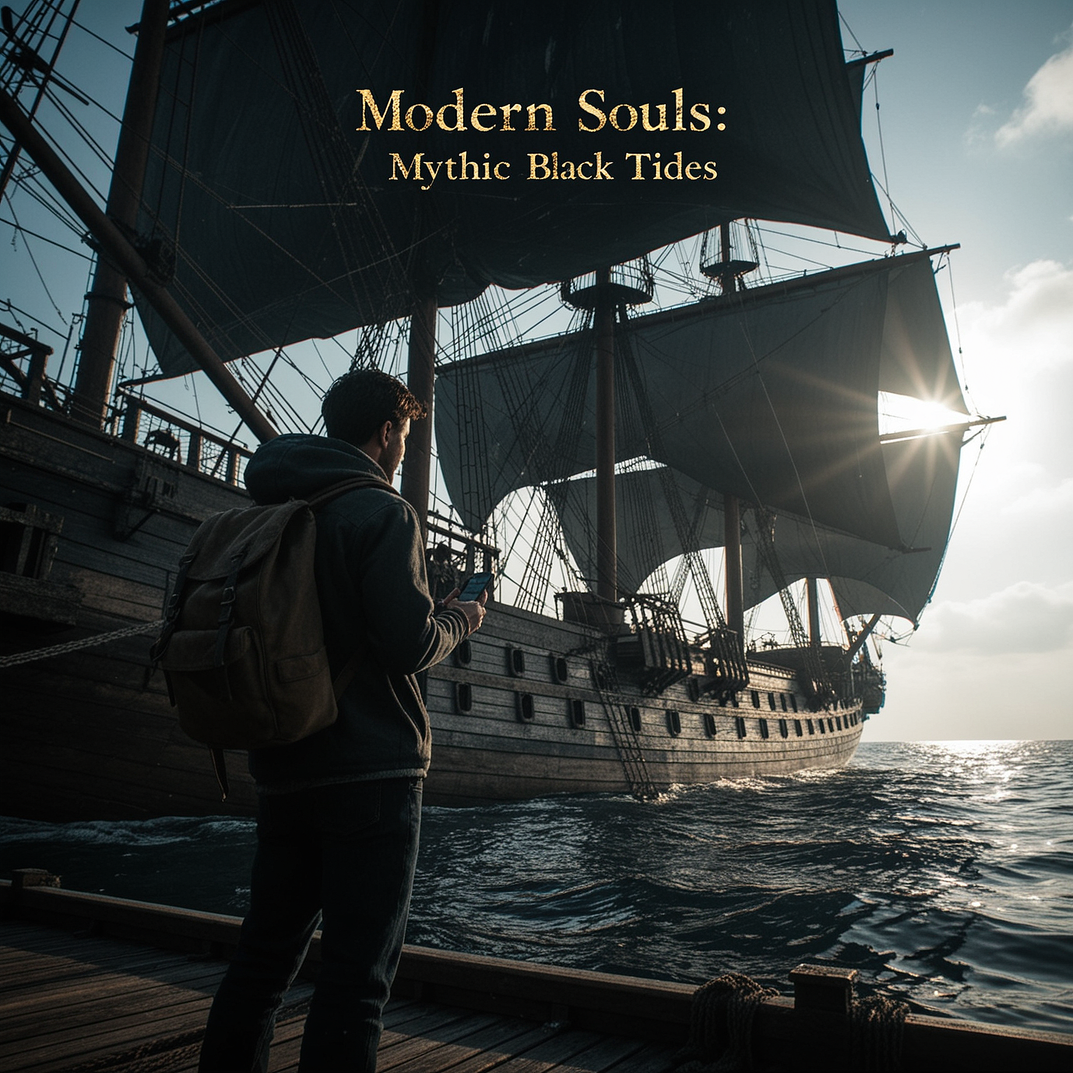 Cover art for Modern Souls: Mythic Black Tides, a modern souls series scenario on AI Dungeon