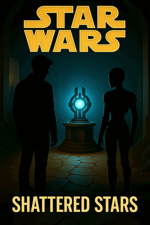Cover art for Star Wars: Shattered Stars, a star wars scenario on AI Dungeon