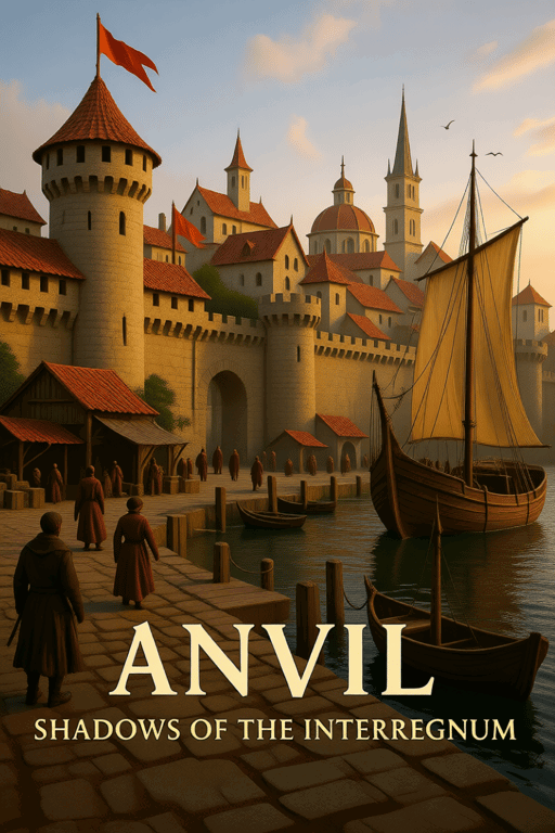 Cover art for Anvil: Shadows of the Interregnum, an elder scrolls scenario on AI Dungeon