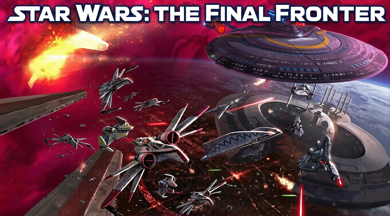 Cover art for Star Wars: The Final Frontier, a star wars scenario on AI Dungeon