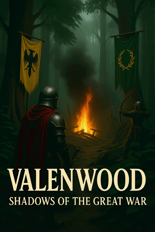Cover art for Valenwood: Shadows of the Great War, an elder scrolls scenario on AI Dungeon