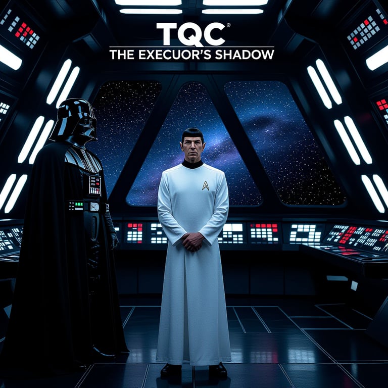 Cover art for The Quantum Cascade: The Executor's Shadow, a tqc series scenario on AI Dungeon