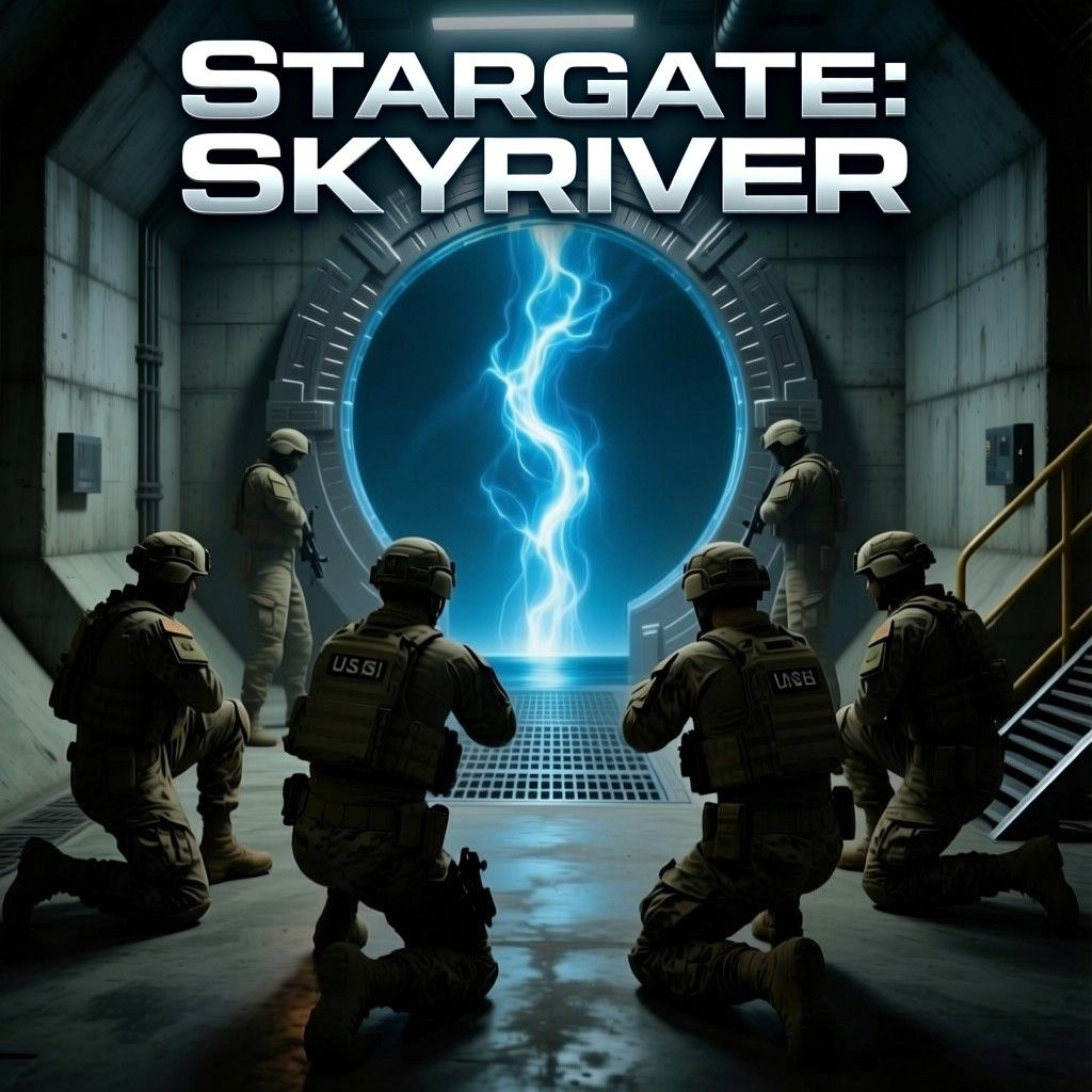 Cover art for Stargate: Skyriver, a scifi survival scenario on AI Dungeon