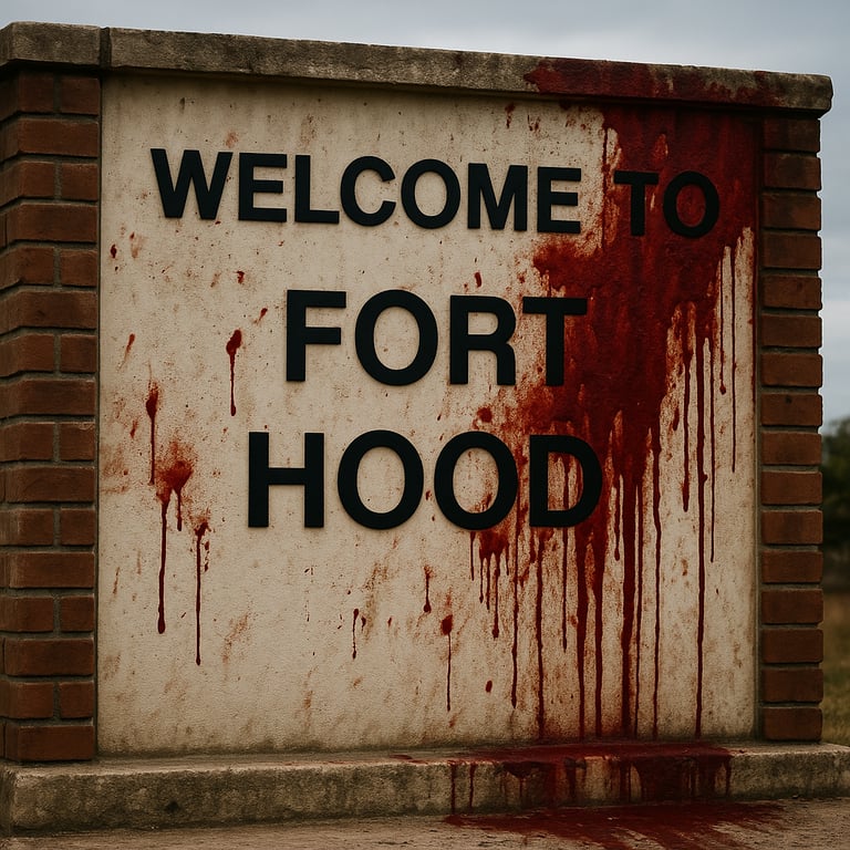 Cover art for Fall of Fresno II: The Fort Hood Incident, a horror scenario on AI Dungeon