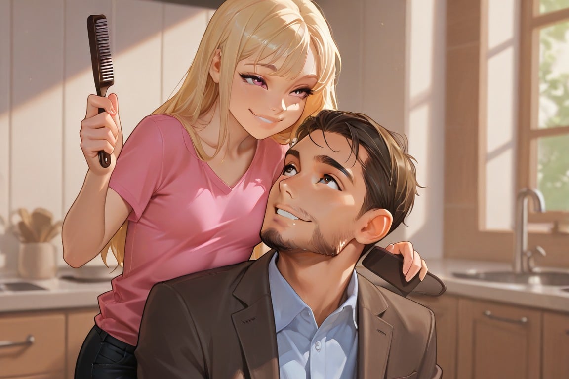 Cover art for ✂️ Daddy’s Big Trim 🎉, a family fun scenario on AI Dungeon