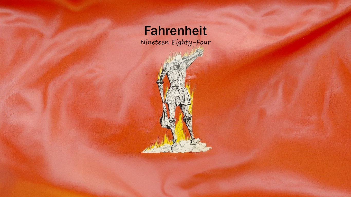 Cover art for Fahrenheit 1984, a 1984 scenario on AI Dungeon