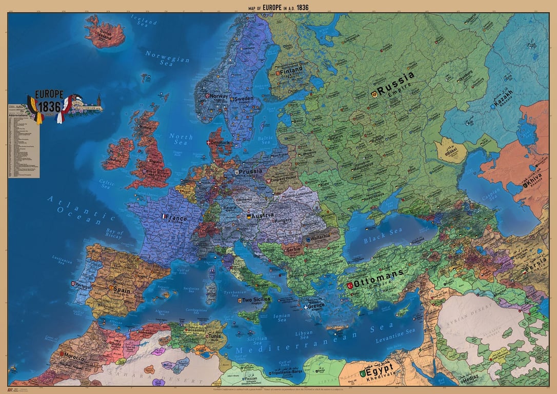 Cover art for The Age of Revolution: 1789–1848, a revolution scenario on AI Dungeon