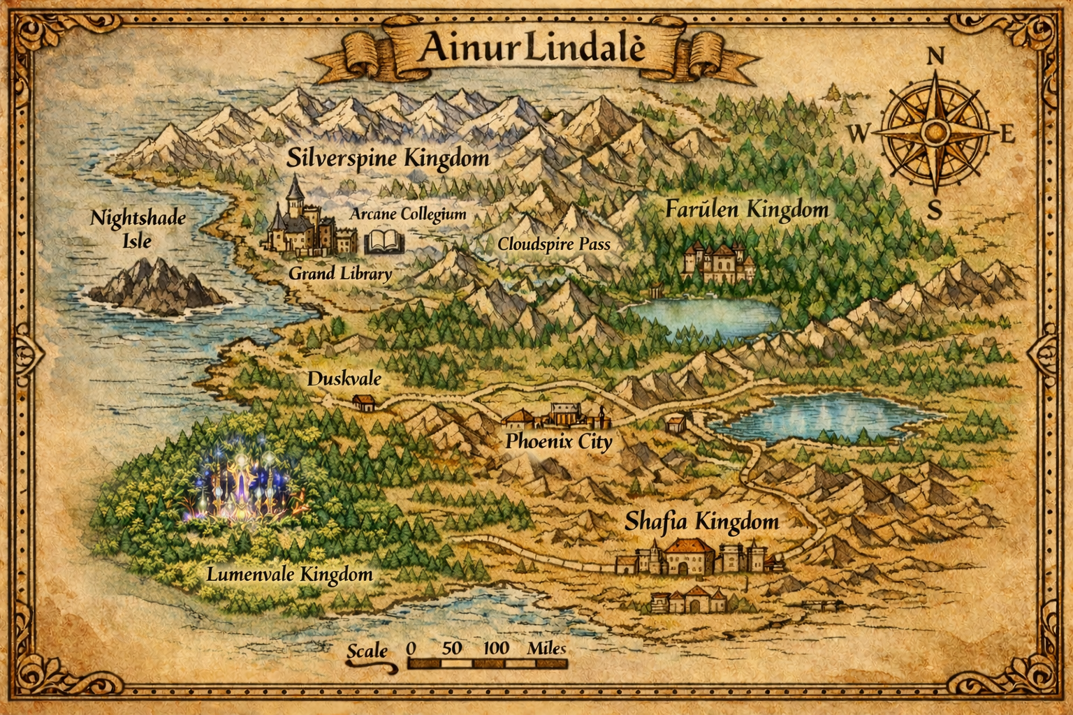 Cover art for AinurLindalë {🎭🎴📜} {Solo🗡️-⚔️MP}, an auto cards scenario on AI Dungeon