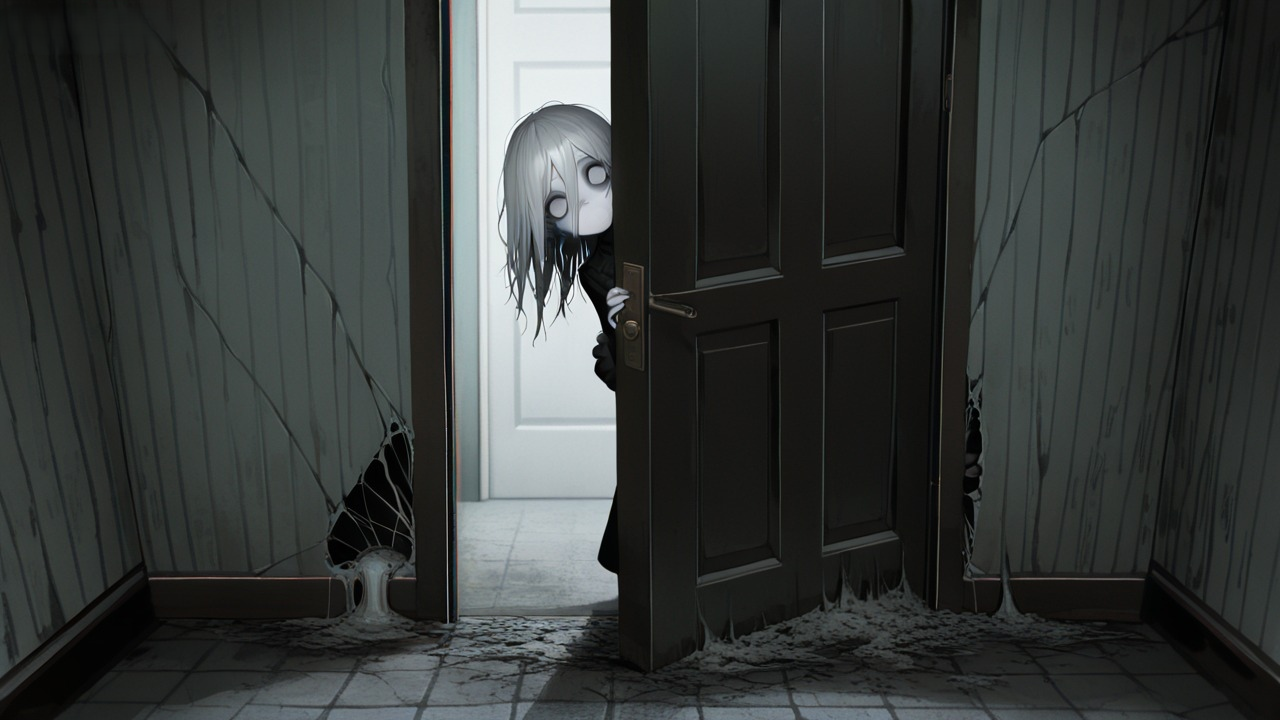 Cover art for Don’t Turn Around, an auto cards scenario on AI Dungeon