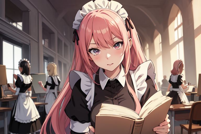 Cover art for Maid Academy, a maid scenario on AI Dungeon