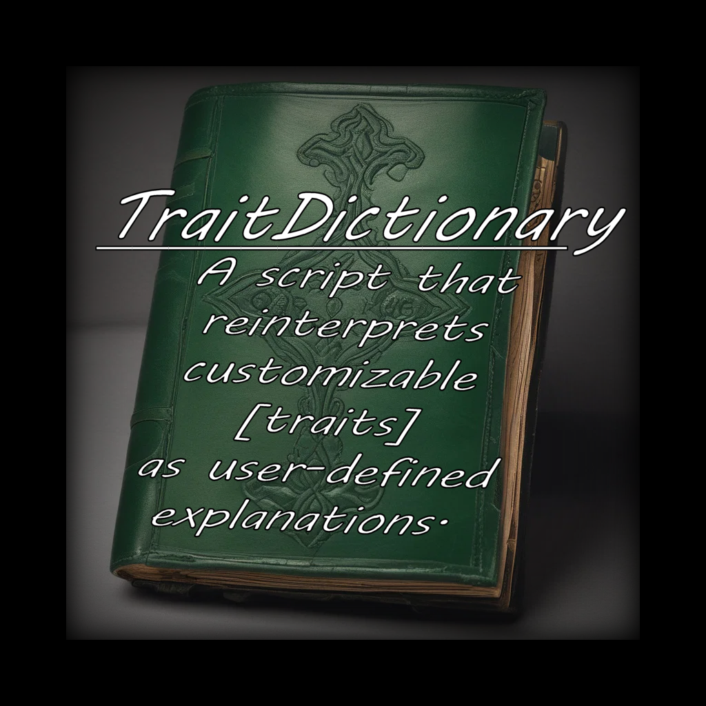 Cover art for 📗TraitDictionary, a customizable scenario on AI Dungeon