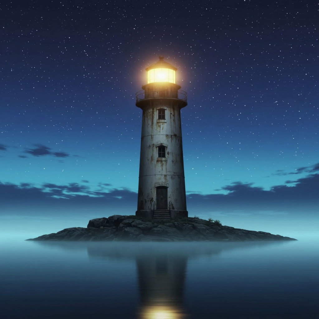 Cover art for Guiding Light, a nautical scenario on AI Dungeon