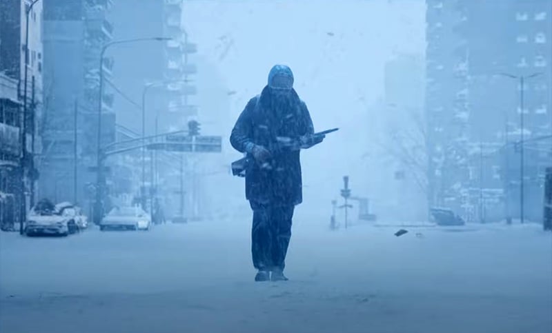 Cover art for Alien Snowfall, a snow scenario on AI Dungeon