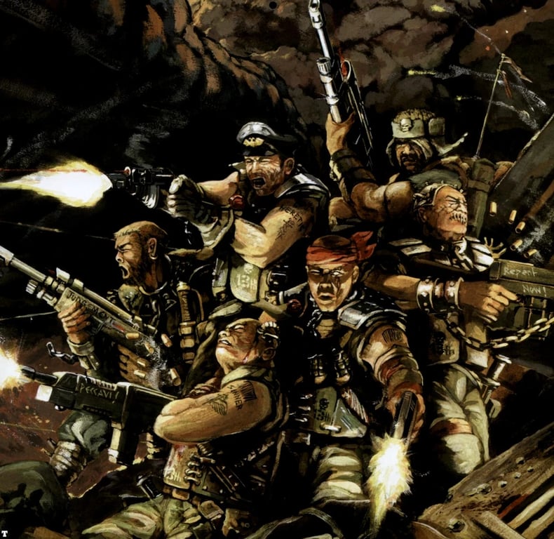 Cover art for Warhammer 40k: Penal legionnaire, a warhammer scenario on AI Dungeon